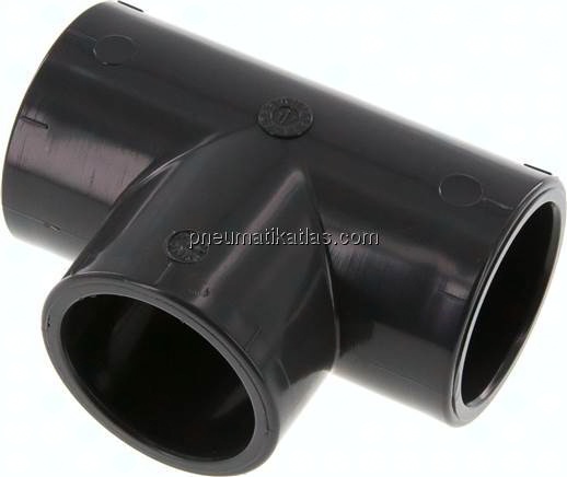 Klebemuffen-T-Stück, PVC-U, 40mm