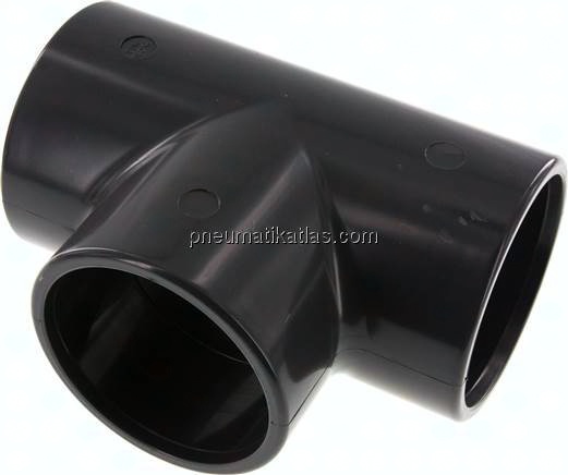 Klebemuffen-T-Stück, PVC-U, 90mm