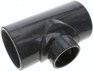 Klebemuffen-T-Stück, reduziert, PVC-U, 110x75x110mm