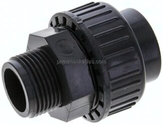 Klebe-/Gewindeverschraubung, PVC-U/ EPDM, 32mmxG 1" AG