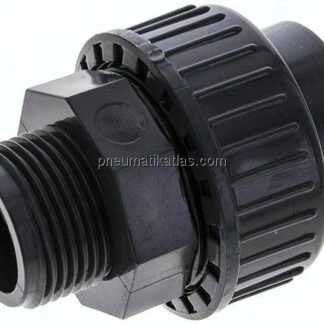 Klebe-/Gewindeverschraubung, PVC-U/ EPDM, 32mmxG 1" AG