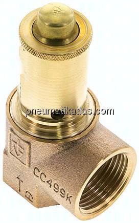 TÜV-Ecksicherheitsventil G 1", 15,0 bar Standard