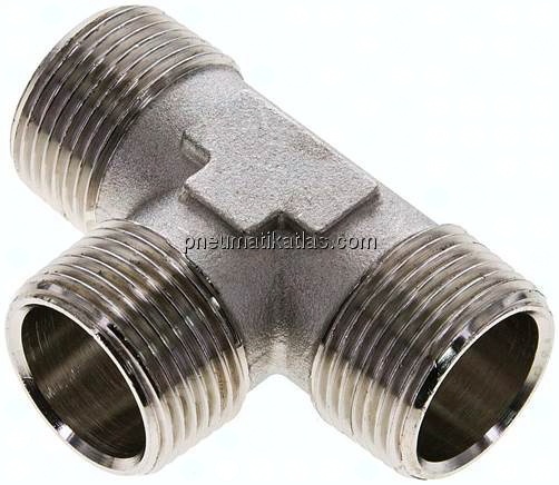 T-Stück R 3/4" (AG), Messing vernickelt