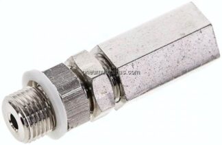 Vakuumregler mit Fremdleckage G 1/8", Messing vernickelt