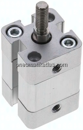 Kompaktzylinder, doppeltwirkend, Kolben 12mm, Hub 5mm