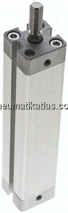 Kompaktzylinder, doppeltwirkend, Kolben 16mm, Hub 100mm