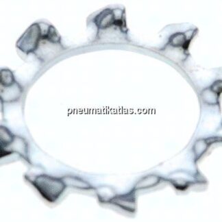 Zahnscheibe DIN 6797A, außengezahnt, 13mm (M 12), Stahl verzinkt