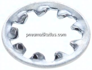 Zahnscheibe DIN 6797J, innengezahnt, 10,5mm (M 10), Stahl verzinkt