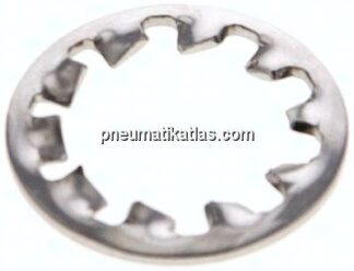 Zahnscheibe DIN 6797J, innengezahnt, 13mm (M 12), Edelstahl A2
