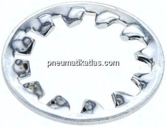 Zahnscheibe DIN 6797J, innengezahnt, 21mm (M 20), Stahl verzinkt