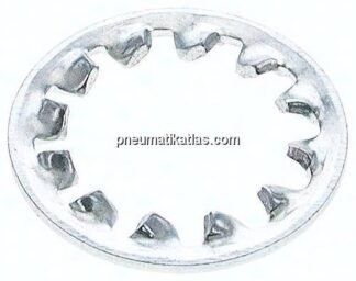 Zahnscheibe DIN 6797J, innengezahnt, 5,3mm (M 5), Edelstahl A2