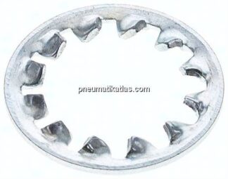 Zahnscheibe DIN 6797J, innengezahnt, 6,4mm (M 6), Edelstahl A2