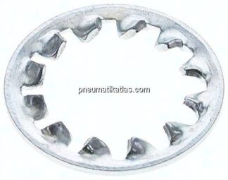 Zahnscheibe DIN 6797J, innengezahnt, 8,4mm (M 8), Stahl verzinkt