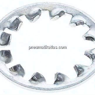 Zahnscheibe DIN 6797J, innengezahnt, 8,4mm (M 8), Stahl verzinkt