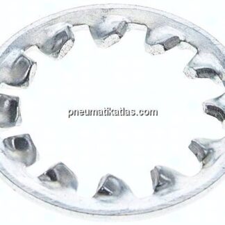 Zahnscheibe DIN 6797J, innengezahnt, 8,4mm (M 8), Edelstahl A2
