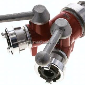 Storz-Verteiler 25-D -> 2x 25-D, Kugelabsperrung