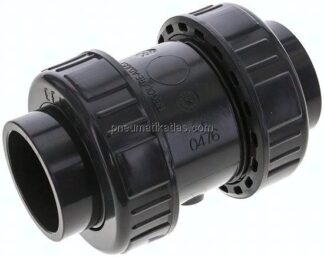 Klebemuffen-Rückschlagventil, PVC-U / FKM, 50mm