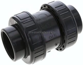 Klebemuffen-Rückschlagventil, PVC-U / FKM, 63mm