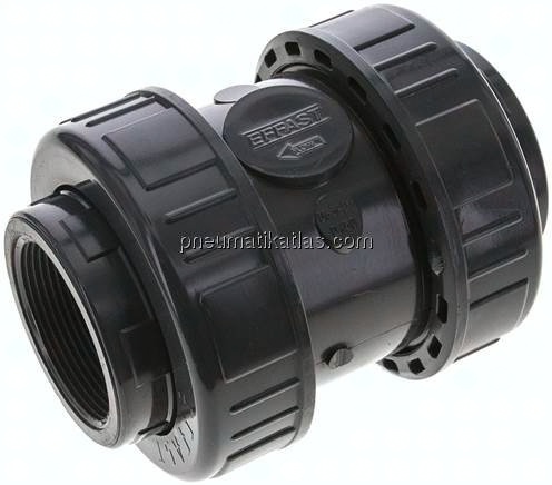 Rückschlagventil, PVC-U / FKM, Rp 2"