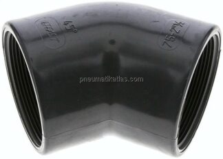 45°-Winkel Rp 2-1/2" (IG), PVC-U