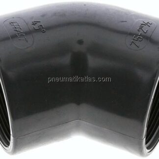45°-Winkel Rp 2-1/2" (IG), PVC-U