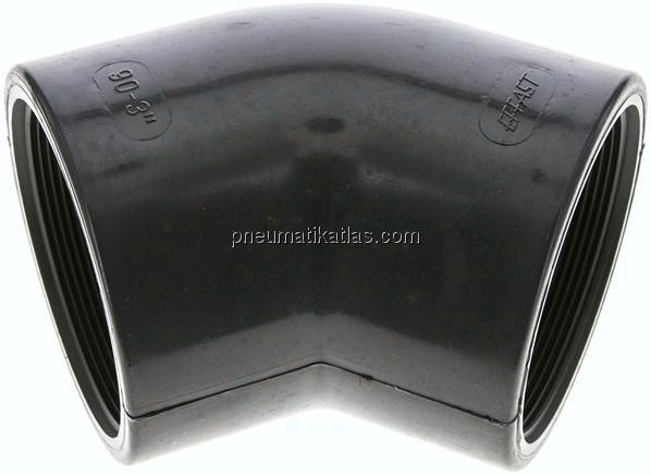 45°-Winkel Rp 3" (IG), PVC-U