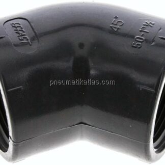 45°-Winkel Rp 1-1/2" (IG), PVC-U