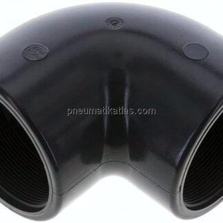 90°-Winkel Rp 3" (IG), PVC-U