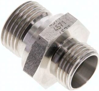 Gerade Schneidringverschr. G 1/2"-12 L (M18x1,5), ohne Mutter & Schneidring, 1.4571