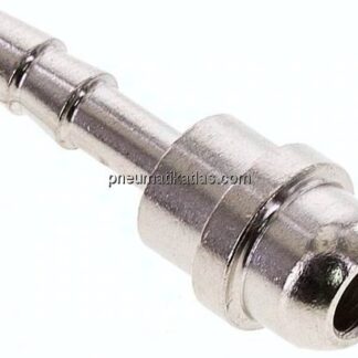 Tülle Messing vernickelt, G 1/4"-4mm, ohne Mutter