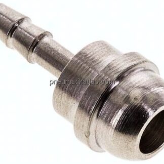 Tülle Messing vernickelt, G 3/8"-4mm, ohne Mutter