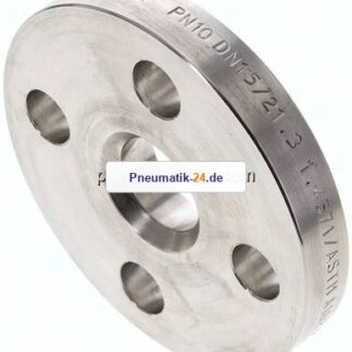 Losflansch DN15-PN10, DIN 2642, 1.4571 Vollmaterial
