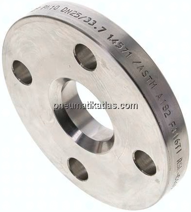Losflansch DN25-PN10, DIN 2642, 1.4571 Vollmaterial