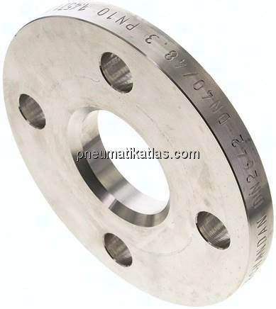 Losflansch DN40-PN10, DIN 2642, 1.4571 Vollmaterial