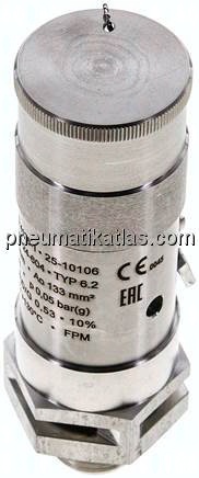 TÜV-Sicherheitsventil G 1/2" (DN13), 1,06 bar, 1.4571