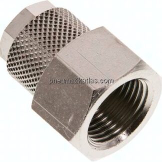 Aufschraub-Verschraubung G 3/8"-12x10mm, Messing vernickelt