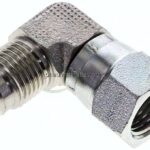 90°-Einschraubwinkel, UNF 1/2"-20 (JIC), Stahl verzinkt