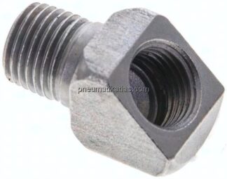 Winkelstück 45° (Schmiernippel) M 10x1 (konisch) AG - M 10x1 IG