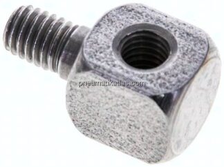 Winkelstück 90° (Schmiernippel) M 6 (konisch) AG - M 6 IG