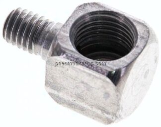 Winkelstück 90° (Schmiernippel) M 6 (konisch) AG - M 10x1 IG