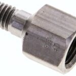 Adapter gerade (Schmiernippel) M 6 (konisch) AG - Rp 1/8" IG
