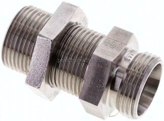 Schott-Schneidringverschraubung 22 L (M30x2), ohne Mutter & Schneidring, 1.4571
