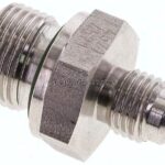 Doppelnippel G 3/8"-UNF 7/16"-20(JIC), 1.4571