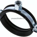 Rohrschelle 53 - 59mm,Stahl verzinkt mit Einlage, FISCHER