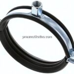 Rohrschelle 85 - 93mm,Stahl verzinkt mit Einlage, FISCHER
