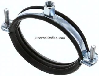 Rohrschelle 85 - 93mm,Stahl verzinkt mit Einlage, FISCHER