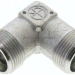 Winkel-Schneidringverschraubung 16 S (M24x1,5), ohne Mutter & Schneidring, Stahl verzinkt