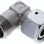 Einstellb. Winkel-Schneidringverschr. 16 S (M24x1,5), ohne Mutter & Schneidring, Stahl verzinkt