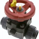 PVC-Membranventil (Hand) PVC / EPDM, 40mm Klebemuffe