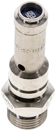 TÜV-Sicherheitsventil G 1/2" (DN8), 11,50 bar, Messing vernickelt